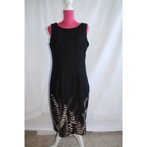 Jones New York Sleeveless Dress Black Women Size 12